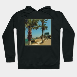 Pretty picture of a Palm Tree. Pretty Palm Trees Photography design with blue sky Hoodie